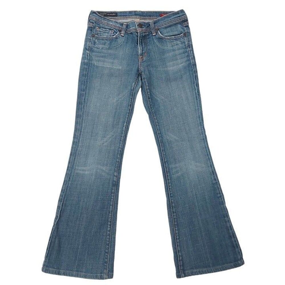 Citizens Of Humanity Ingrid Low Waist Flare Jeans Womens 27 Blue Stretch Y2K